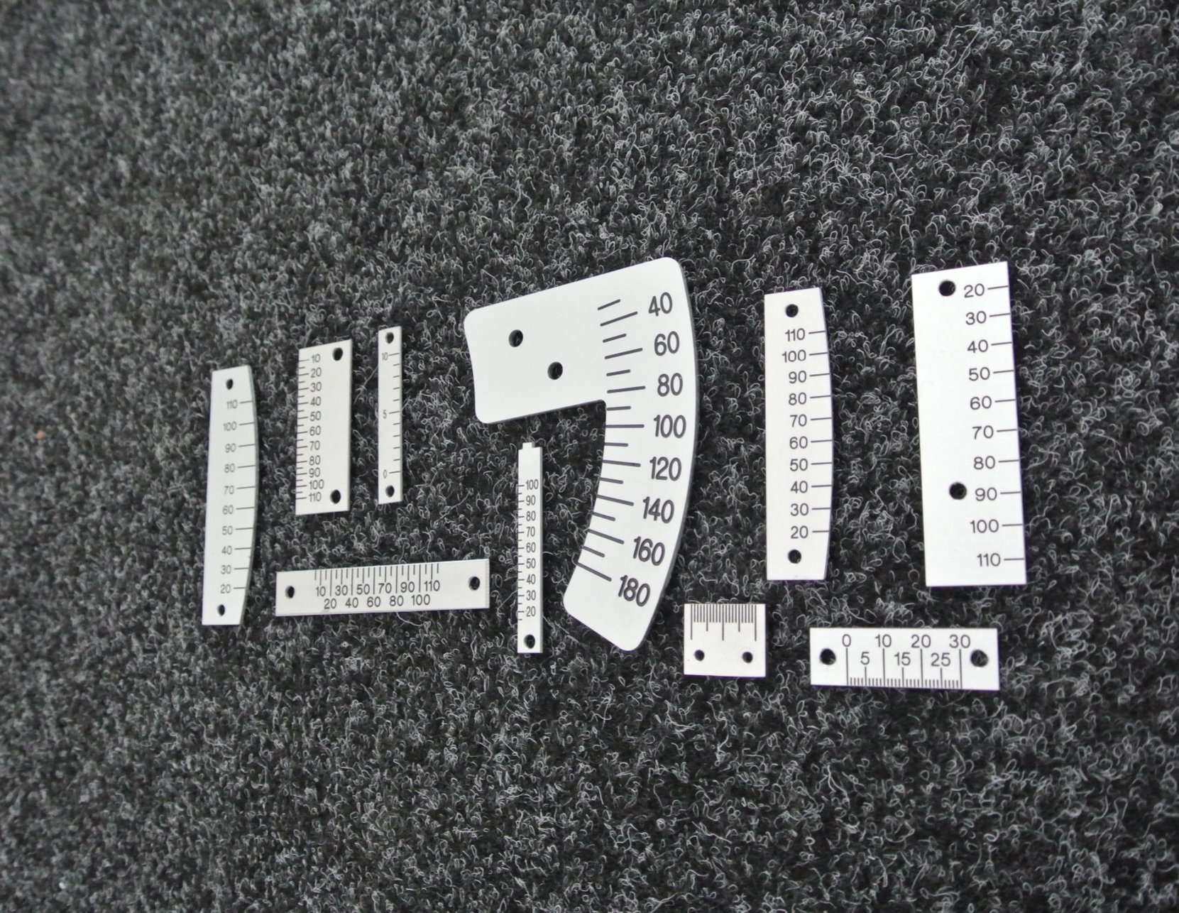 various aluminium scales