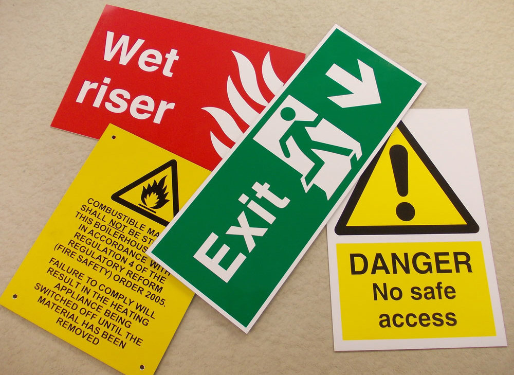health and safety signs